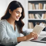 콘텐츠 마케팅 목표 수립을 위한 체크리스트 - **Prompt 1: Digital Strategy and Growth**
    "A young Turkish woman, in her late 20s, with a warm s...