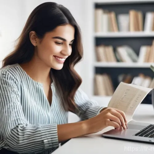 콘텐츠 마케팅 목표 수립을 위한 체크리스트 - **Prompt 1: Digital Strategy and Growth**
    "A young Turkish woman, in her late 20s, with a warm s...