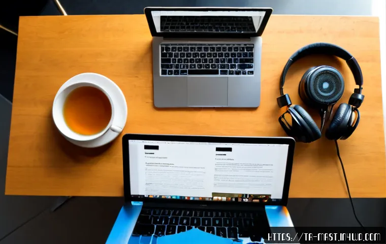 콘텐츠 종류별 전략  블로그 영상 팟캐스트 - Photorealistic overhead comparison scene for content strategy: a Turkish creator’s tidy wooden desk ...